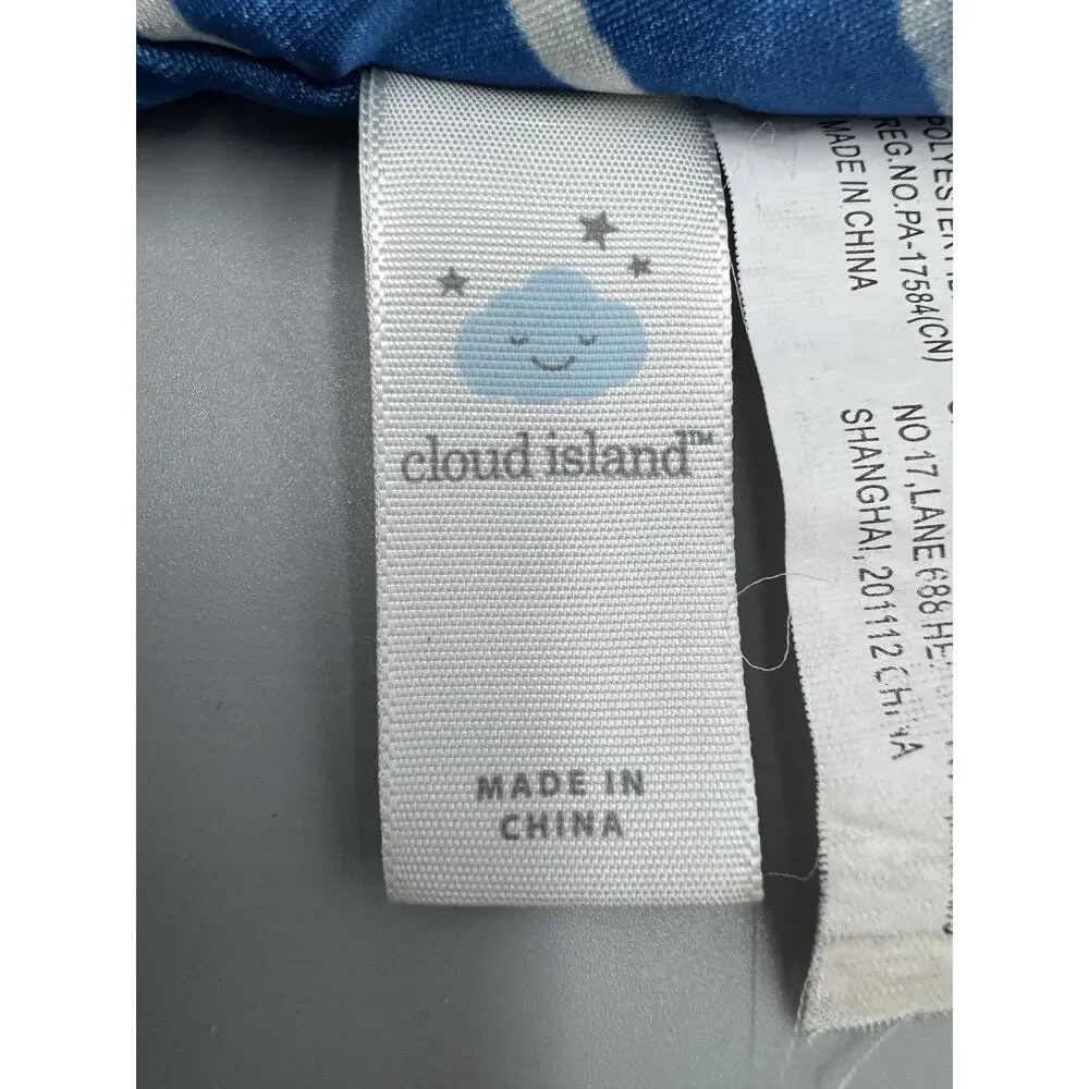 Target Cloud Island Blue Dinosaur Lovey Baby Stripes Security Blanket
